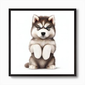 Husky Puppy 2 Art Print