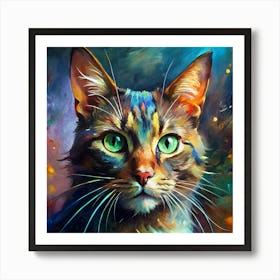 Cat Portrait 1 Art Print