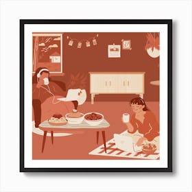 Cozy Day - In Art Print