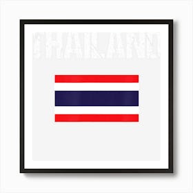 Thailand Thai Flag Women Youth Kids Art Print