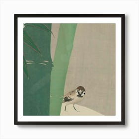 Japanese Artbamboo In Snow (Secchuchiku) (1909 1910) Art Print