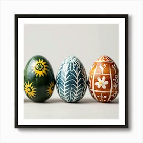 Painted Easter Eggs Art Print