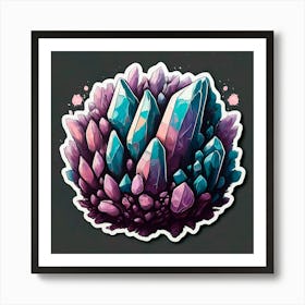 Crystals 1 Art Print