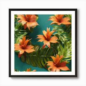 Hawaiian Flowers Art Print