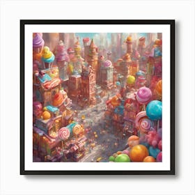  Colorful City Art Print