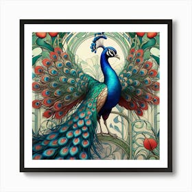 Peacock 51 Art Print