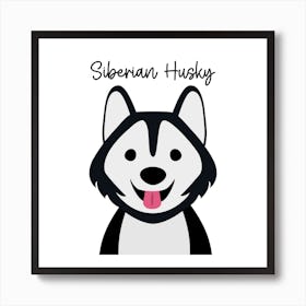 Siberian Husky Art Print