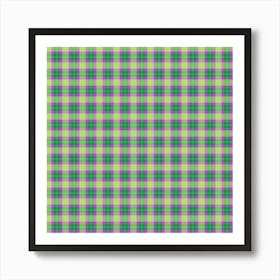 Plaid Fabric 207 Art Print