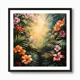 Tropical Garden Art 3 Art Print