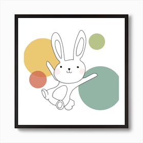Space Rabbits Vega Art Print