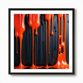 Dripping Paint Art Print