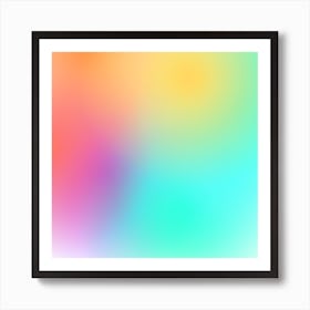 Abstract Colorful Background 25 Art Print