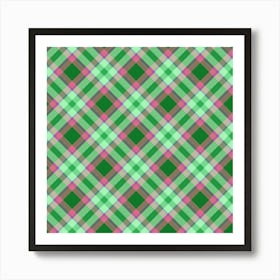 Plaid Fabric 139 Art Print