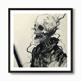 Skeleton 4 Art Print