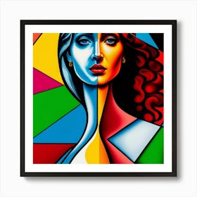 Woman'S Face 3 Art Print