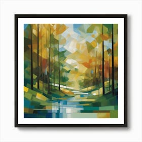 Abstract Landscape Painting Art Print