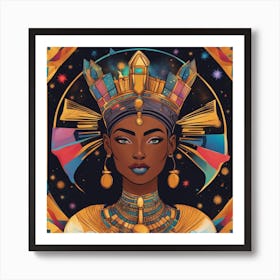 Divine Melanin Goddess 555 Art Print