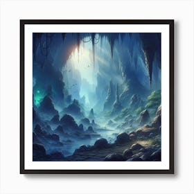 Fantasy Cave 2 Art Print