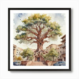 Olive Tree Art Print