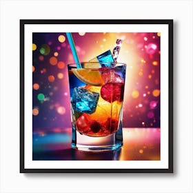 Colorful Drink 2 Art Print