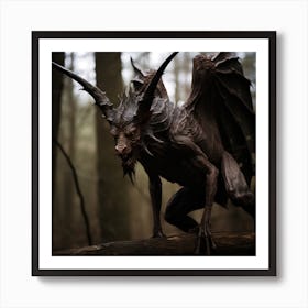 Demon In The Woods 11 Art Print