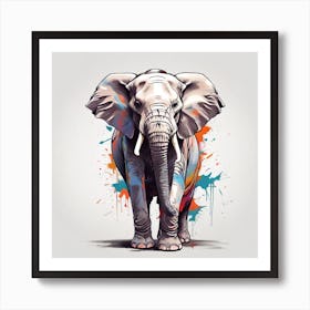 Elephant Painting Art Print