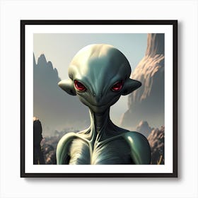 An Alien Visitor Art Print