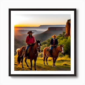 Sunset At The Canyon 1 Art Print