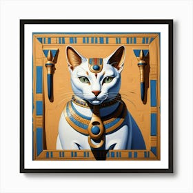 Do you like cats? This is the Pharaonic cat 1 Art Print