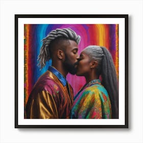 Black Love, Love Art Print