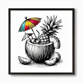 Tropical cocktail 20 Art Print