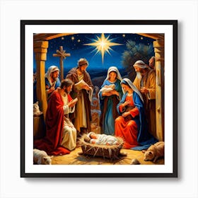 Nativity Scene Poster