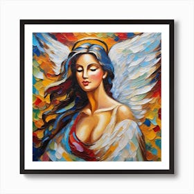 Angel Painting 8 Art Print