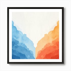 Abstract Watercolor Painting 6 Art Print