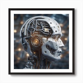 Cyborg Head 59 Art Print