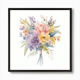 Bouquet Of Flowers Art Print