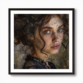 Portrait Of A Young Woman 1 Art Print