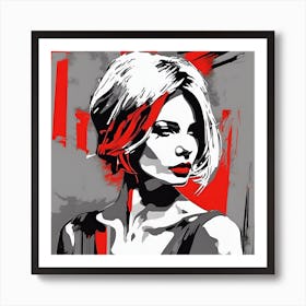 0 Woman In Ecstazy State, Drawing Illustration Louis Esrgan V1 X2plus Art Print