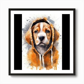 Beagle Dog Painting Art Print