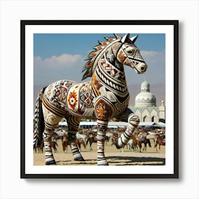 Afghan Horse 1 Art Print