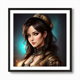 Steampunk Siren Art Print