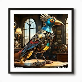 Steampunk Bird 1 Art Print