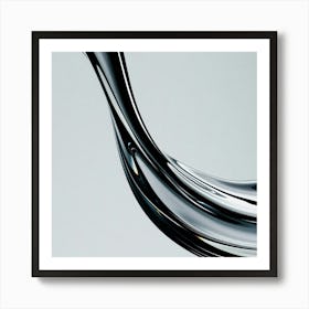 Abstract Water Drop Art Print