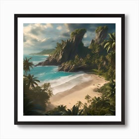 Tropical Island Art Print