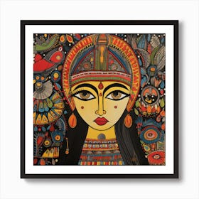 Indian Woman Art Print