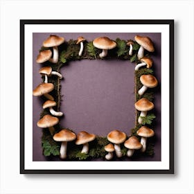 Mushroom Frame 14 Art Print