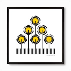 Daisies Square Art Print