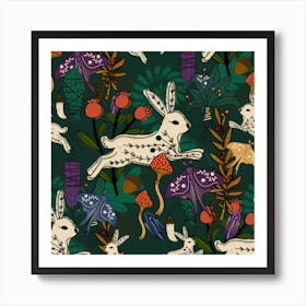 Eclectic Witch Green Art Print