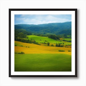 Yellow Fields Art Print