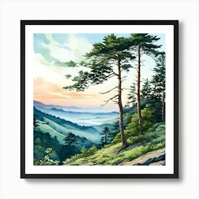 Smoky Mountains Art Print